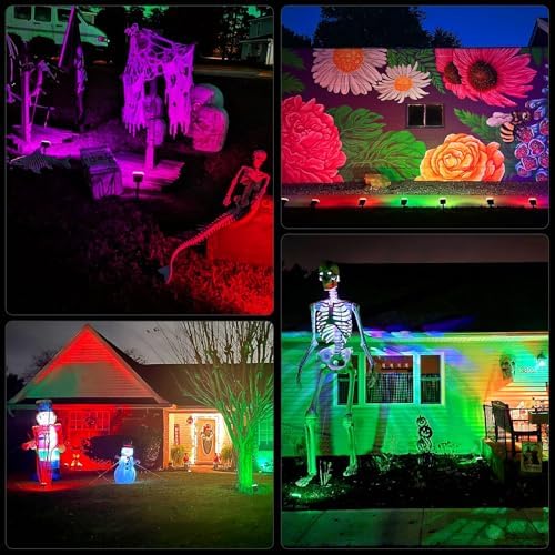 WELALO Solar Color Changing Spot Lights Outdoor, IP68 Waterproof, 2 Pack - Image 2