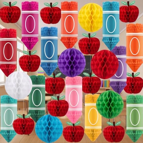 Gueevin 30 Pcs Back to School Hanging Decorations Classroom Ceiling Hanging by Gueevin