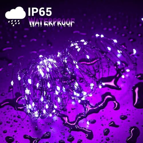 Joomer Purple Halloween Solar String Lights - 2 Pack Total 80FT 240LED - Image 6