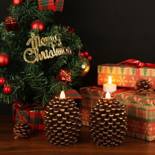 Wondise Flameless Candles with 6H Timer Battery Operated - Image 4