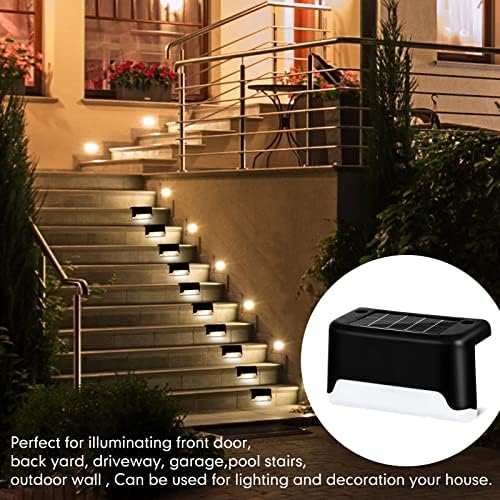 Tuanse 36 Pack Solar Deck Lights Outdoor Step Waterproof LED Stairs Lights Outside Fence Step for Pool Garden Wall Patio Yard Porch(Warm Light) - Image 7