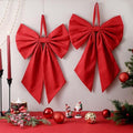 Suncalla 2 Pcs Red Christmas Wreath Bows 18'' x 12'' by Unknown