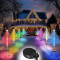 Baquler 12 Pack Solar Christmas Tree Lights Waterproof Path Stake 7 Modes by Baquler