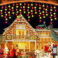 33FT Christmas Lights Outdoor, 400 LED Outdoor String Lights Waterproof Plug in with 8 Modes & Timer, Christmas String Lights for Tree Party, Garden, Holiday Decorations（Red+Warm White） by JREWDOINLighting