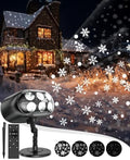 Snowflake Projector Lights with Remote, Timer, Dimmer, IP68 Waterproof, Christmas Projector Lights Outdoor, 270° Rotation for Christmas Decorations by HLLNWB