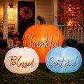 Simgoing Fall Pumpkin Inflatable Decor with Built-in LEDs 5FT Wide by Simgoing