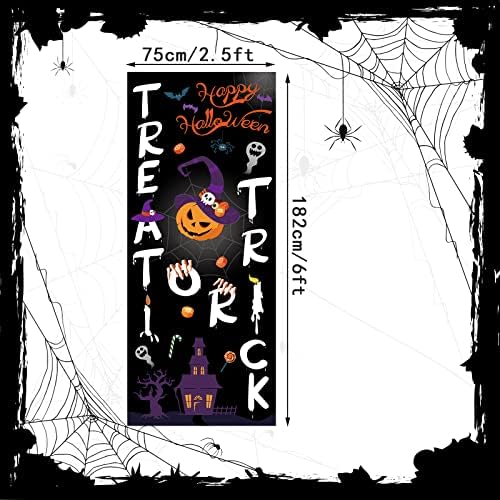 Breling 72x30 Inch Halloween Door Cover Decorations, Trick Style - Image 5