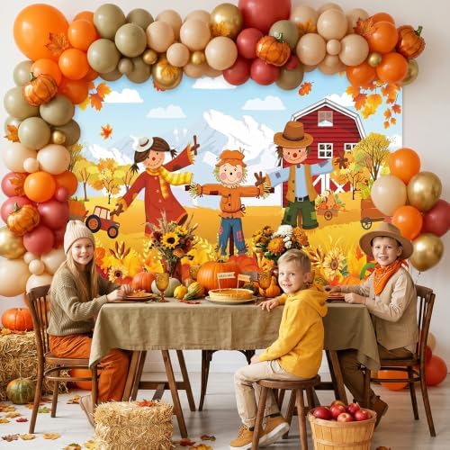 AIBIIN Pumpkin Patch Backdrop Fall Backdrops for Photography 7x5ft - Image 5