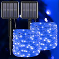 Solar Fairy Christmas String Lights, Blue 100Led Outdoor Waterproof by YAOZHOU