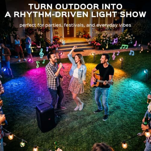 T-SUN Spot Lights Outdoor, Smart RGBW LED Landscape Spotlights 6 Pack - Image 2
