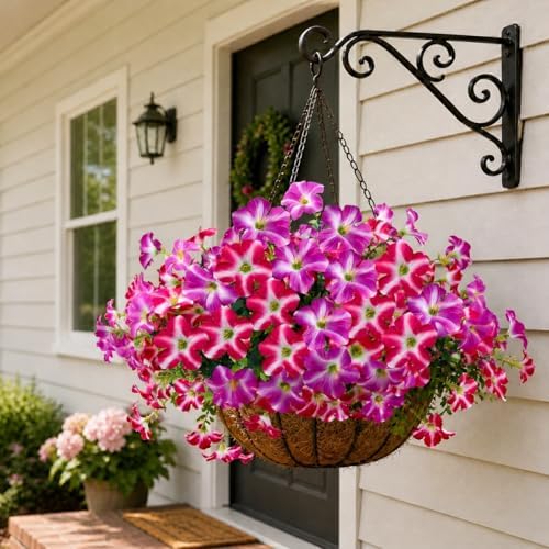 Artificial Petunia Flowers Outdoor, 8 Bundles UV Resistant Faux Plants - Image 6