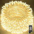 LAMPHOME 66ft Christmas Decorative Mini Lights,200 LED Transparent Wire Fairy Starry String Lights Plug in, 16 Lighting Modes, for Indoor Outdoor Xmas Tree Wedding Party Decoration (Warm White) by ULL
