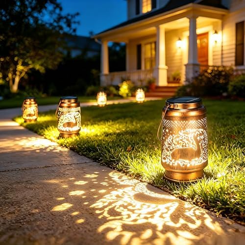 Deer Solar Lanterns Outdoor Waterproof, Birthday Gifts for Women - Image 3