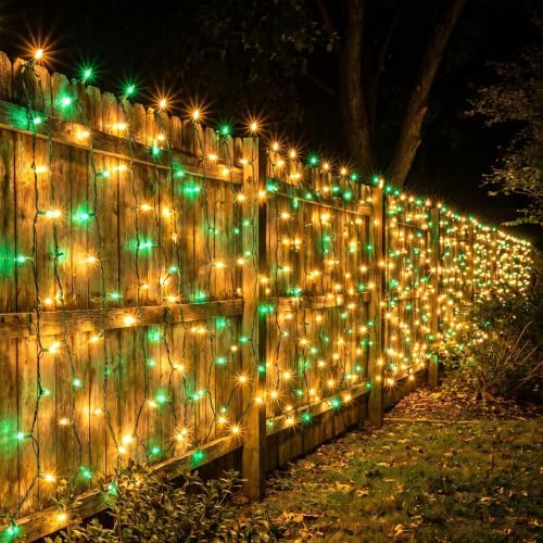 BrizLabs Christmas Lights, 100 Count 19.7ft Yellow & Green String Lights - Image 6