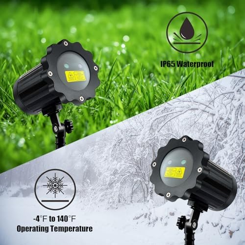 Brighter Christmas Projector Lights Outdoor, Waterproof Laser Christmas Projector with Remote, Christmas Spotlight Decorations for Party Yard Garden Outdoor Indoor - Image 4
