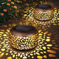 Solar Lanterns Outdoor Waterproof: 2 Pack Red Copper Metal Garden Lights by NFEVER