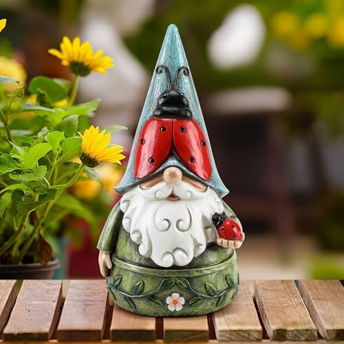 Garden Ladybug Gnome Statues Outdoor Ladybug Decor for Yard and Indoor Home - Image 6