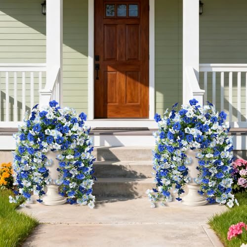 INQCMY Artificial Fake Flowers Plants for Outdoor Spring Summer Decoration - Image 3