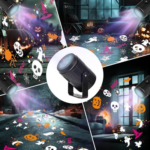 Halloween Projector Lights Outdoor Indoor, Waterproof Halloween Light for Window, Ground, Roof, Wall, Cemetery, Halloween Decor for Halloween Party Garden Decorations - Image 3
