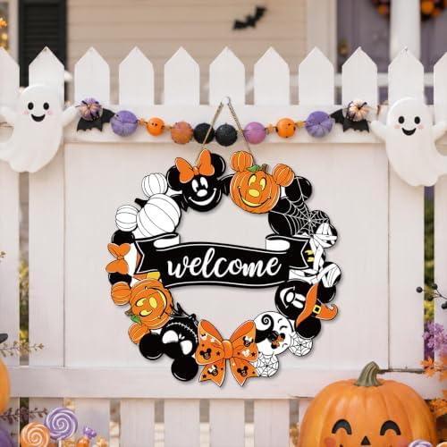 Halloween Door Decorations Welcome Sign Halloween Decor for Outside - Image 6