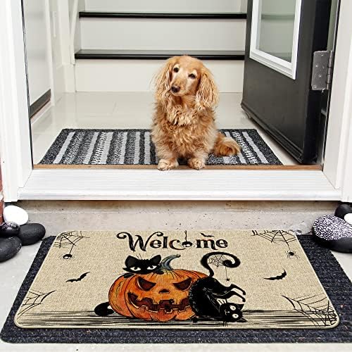 Hexagram Halloween Door Mat, Welcome Mat for Front Door Outdoor 17x29 - Image 5