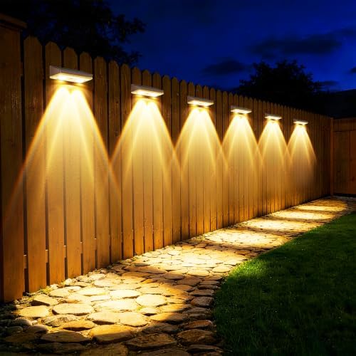 Solar Fence Lights Outdoor, 16 Pack Fence Lights Solar Powered by Unknown