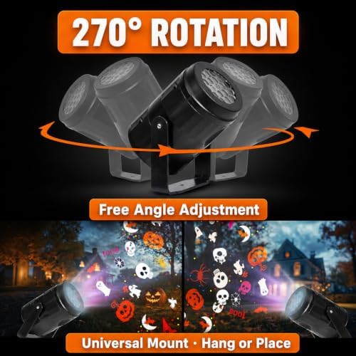 Halloween Projector Outdoor/Indoor, Led Halloween Outdoor Projector Lights - Image 5