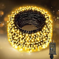 Nisocy 33FT LED String Lights Outdoor Waterproof – Warm White Fairy Lights with Plug, Connectable Christmas Tree Lights for Patio, Garden, Bedroom, Wedding, Party, Decor by NISOCYLighting