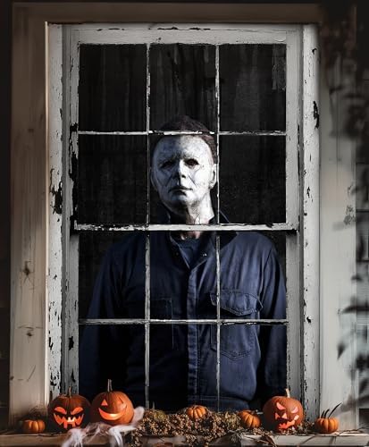 Halloween Horror Window and Door Cover, Scary Decoration for Home Party by lckellong