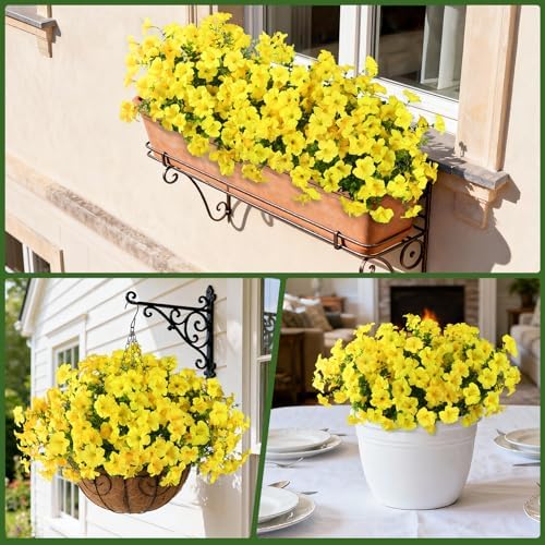 INQCMY Artificial Fake Petunias Flowers for Outdoors Fall Home Decoration - Image 7