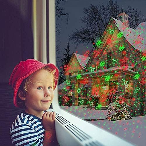 Laser Christmas Projector Lights Outdoor: Waterproof Outdoor Christmas Decorations Laser Light, Projection Christmas Lights for Outside with 5 Patterns, Xmas Spotlight for Yard Garden Holiday Party - Image 2