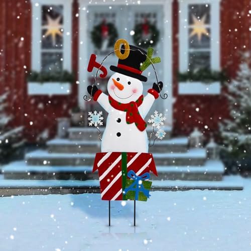 BRIGHTDECK Christmas Santa Claus Yard Sign Stake Lights Outdoor Decorations - Image 6