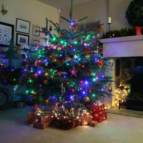 Dazzle Bright 300 LED Christmas String Lights, 100 FT Connectable Waterproof String Lights Green Wire with 8 Modes, Christmas Decorations for Indoor Outdoor Xmas Party Yard Garden (Multi Colored) - Image 5