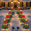 Christmas Tree Solar Pathway Lights Outdoor Decor, 8 Pack, Green by TAILERRI