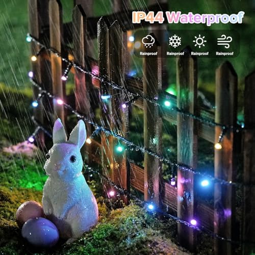 JMEXSUSS 250 LED Pastel Easter Lights, 91.5ft Christmas Lights Plug in - Image 5