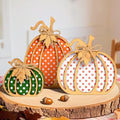 OLANRUN Fall Decorations for Home, 3-Piece Wooden Pumpkin Fall Decor, Rustic Farmhouse Indoor Autumn Thanksgiving Decorations for Table Centerpiece, Tiered Tray, Mantel, Shelf, Office (4-8 Inch) by OLANRUN