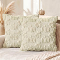 AVOIN colorlife Beige Pumpkin Fall Throw Pillow Covers 18x18 Inch by AVOINcolorlife