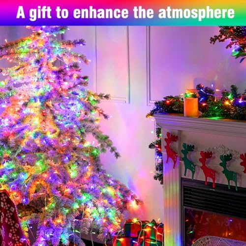 100FT Multicolor Fairy Lights, Connectable Christmas String Lights - Image 4