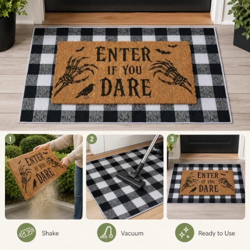 2 Pcs Halloween Door Mat, Halloween Outside Door Decorations - Image 7