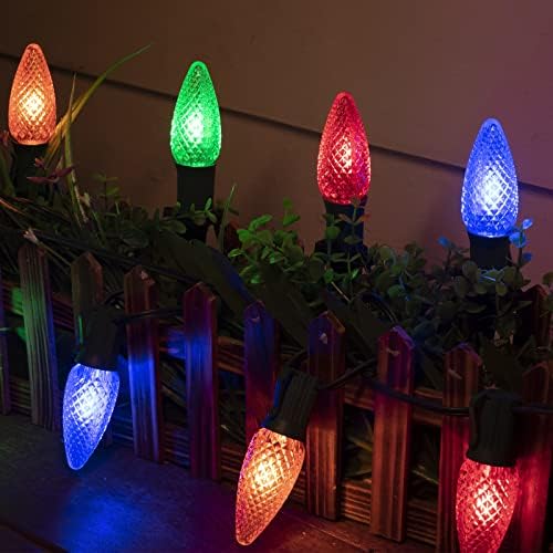 Brightown Strawberry C9 Christmas String Lights Outdoor - 25.7 Feet 20 LED Pathway Lights, Connectable C9 Walkway Light, Waterproof Christmas Light Outdoor Decoration for Lawn Outside, Multicolor - Image 7