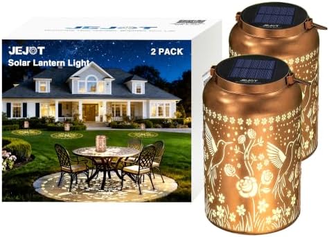 JEJOT Hummingbird Solar Lanterns Outdoor Waterproof,Birthday Gift for Women by JEJOT
