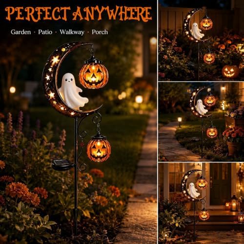 Halloween Decorations Outdoor-Solar Stake Lights Halloween Decor (Black-F) - Image 4