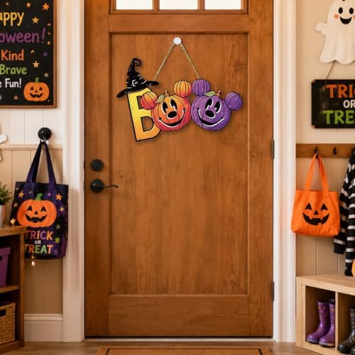 Spooky Boo Halloween Decorations for Outside Halloween Sign for Wall - Image 3