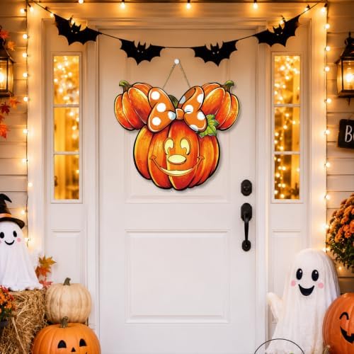 Halloween Decorations Pumpkin Mouse Wall Decor for Bedroom Front Door - Image 5
