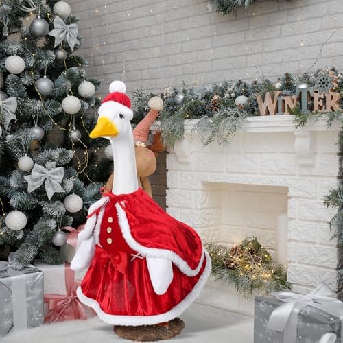 Cutecrop Christmas Mrs. Claus Goose Outfit Dresses Clothes 23" - Image 5