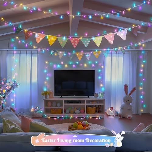 JMEXSUSS 400 LED Easter Lights Indoor Outdoor, 132FT Easter String Lights - Image 4