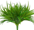 6Pcs Artificial Grass Fake Plants 17.3in 16 Leaves Outdoor Fake Grass UV Resistant Greenery Plastic Plants for Home Window Garden Office Patio Hanging Planter Pathway Front Porch Décor by Phliofd