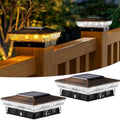 btfarm Solar Post Cap Lights, 2 Colors Modes, Fit 4x4 3.5x3.5 Wooden/Vinyl by btfarmdecorativelighting