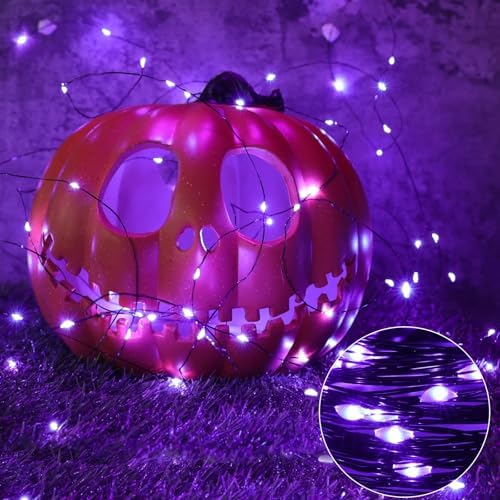 Joomer Purple Halloween Solar String Lights - 2 Pack Total 80FT 240LED - Image 5