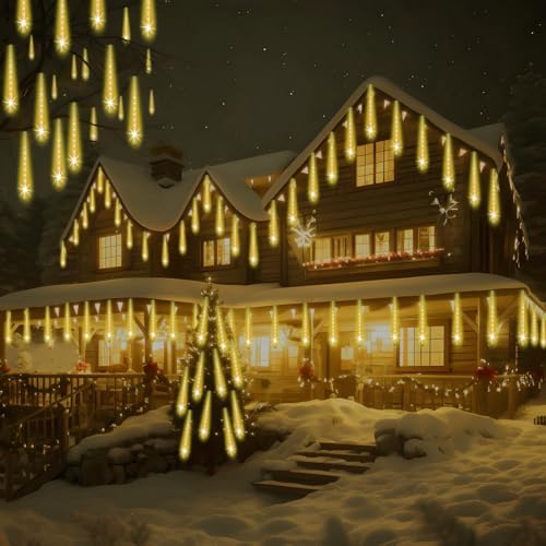 Adecorty Christmas Lights Outdoor, UL Certified Falling Rain Drop Light - Image 3